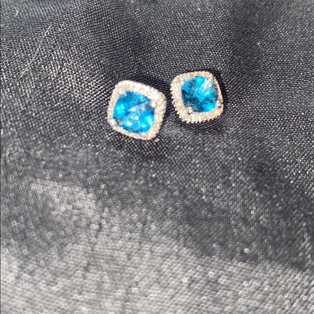 Sapphire & Diamond Earrings